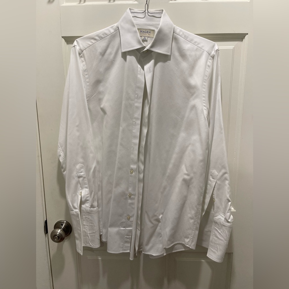 Men HAGEN Super Fine Dobby Tux Shirt Tailored Fit